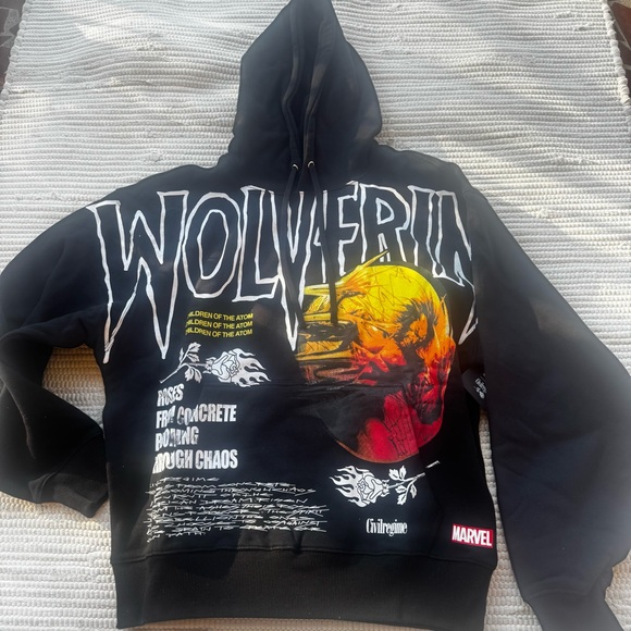Civil Regime x Marvel Wolverine Hoodie – Children of the Atom – Size M NWT